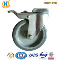 China 5 inch Medium duty Hollow Kingpin Caster with Total Brake